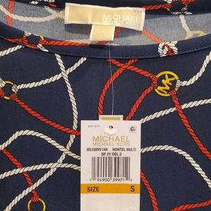 MK size small navy blue dress